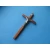 Krzyż drewniany prosty ciemny brąz 18 cm
